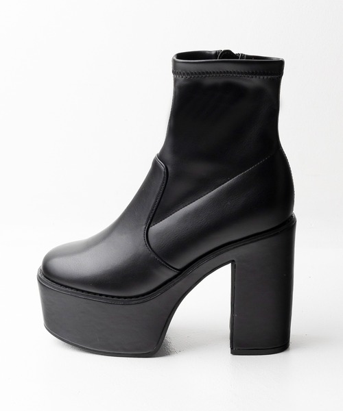 美品♥ プーマ&デュア・リパ 【24.5】コラボ ショートブーツ 厚底 ブラック fvai211_01.jpg