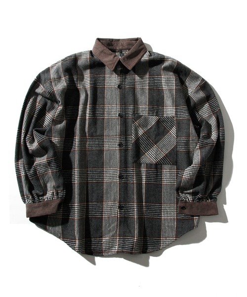 【セール】「INASTUDIOS SELECT」ビッグシルエット 袖ギャザーチェックシャツ（シャツ/ブラウス）｜INASTUDIOS ZOO（イーナストゥディオスズー）