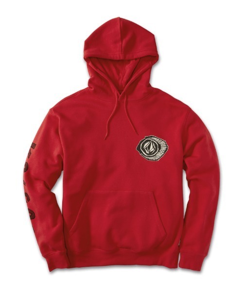 VOLCOM(ボルコム)の「【VOLCOM】CATCH 91 PO(パーカー・メンズ・レッド/ブラック/ブルー系・MEDIUM/SMALL/X-LARGE/LARGE)」の1枚目の写真