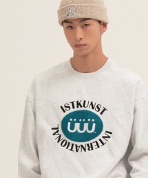 ISTKUNST | A'GEM/9 × .kom『ISTKUNST/イストクンスト』BOUCLE PILL LOGO SWEATSHIRTS/ブークレ ピルロゴ スウェットシャツ トレーナー(スウェット)