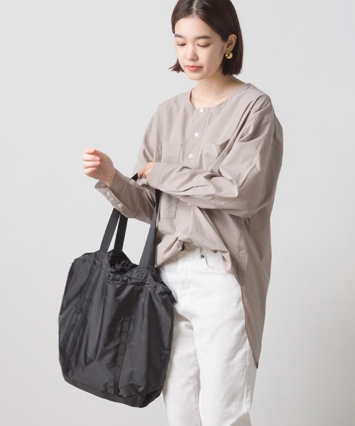 OMNES（オムネス）の「撥水加工22L　ポケッタブルエコバッグ（エコバッグ/サブバッグ・レディース・ブラック/ネイビー/ピンク・FREE）」の2枚目の写真