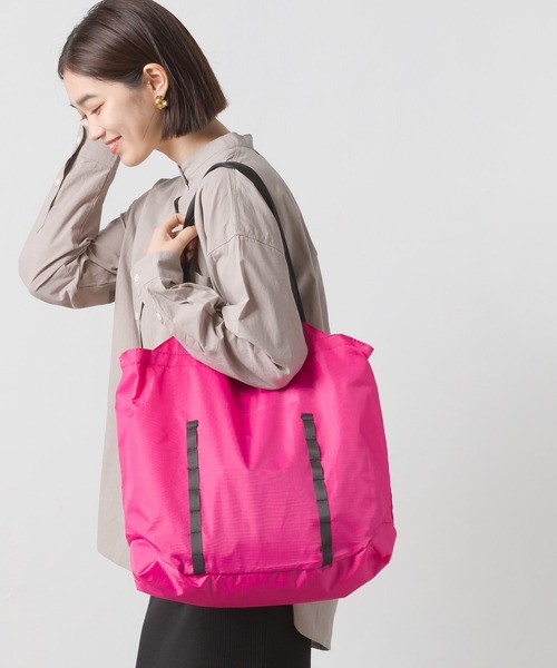 OMNES（オムネス）の「撥水加工22L　ポケッタブルエコバッグ（エコバッグ/サブバッグ・レディース・ブラック/ネイビー/ピンク・FREE）」の7枚目の写真