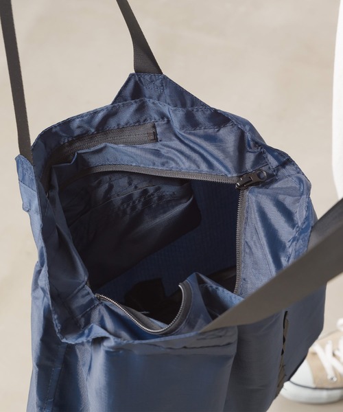 OMNES（オムネス）の「撥水加工22L　ポケッタブルエコバッグ（エコバッグ/サブバッグ・レディース・ブラック/ネイビー/ピンク・FREE）」の16枚目の写真