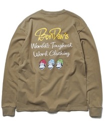 《BEN DAVIS》PRINT LONG SLEEVE-triple icon