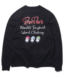 《BEN DAVIS》PRINT LONG SLEEVE-triple icon