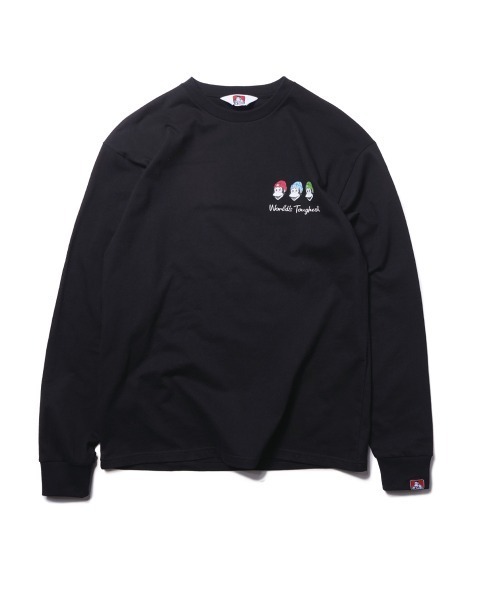 BEN DAVIS(ベンデイビス)の「《BEN DAVIS》PRINT LONG SLEEVE-triple icon(Tシャツ/カットソー・メンズ・ホワイト/ブラック/カーキ/ミント・SMALL/MEDIUM/LARGE/X-LARGE)」の6枚目の写真