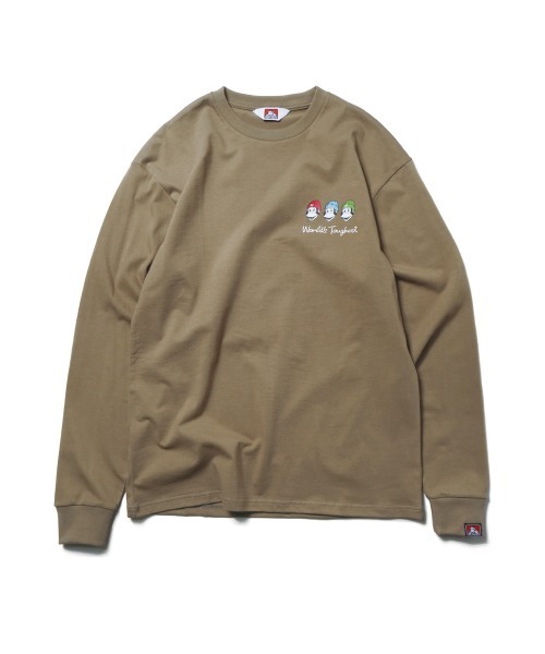BEN DAVIS(ベンデイビス)の「《BEN DAVIS》PRINT LONG SLEEVE-triple icon(Tシャツ/カットソー・メンズ・ホワイト/ブラック/カーキ/ミント・SMALL/MEDIUM/LARGE/X-LARGE)」の7枚目の写真