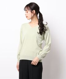 JUSGLITTY❤︎大人綺麗ウエストベルトVネックニット JUSGLITTY❤︎大人綺麗ウエストベルトVネックニット