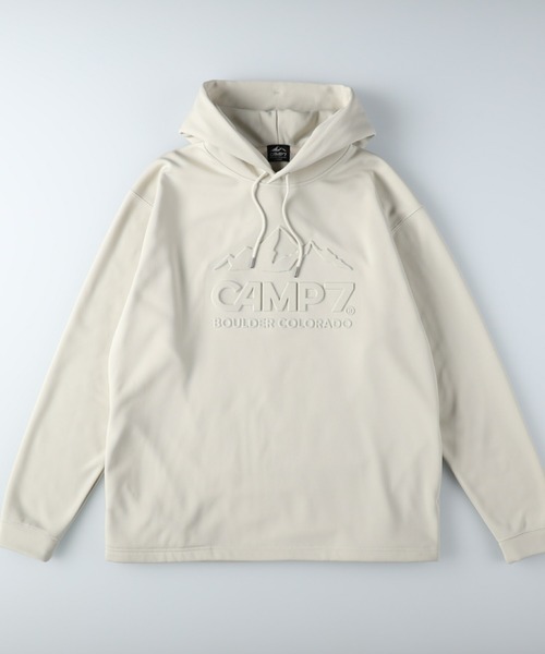 CAMP7（キャンプセブン）の「【CAMP7】エンボスロゴパーカー（パーカー・メンズ・ブラック/ベージュ/パープル/グレー/オフホワイト/ケリー・S/M/L/XL）」の9枚目の写真