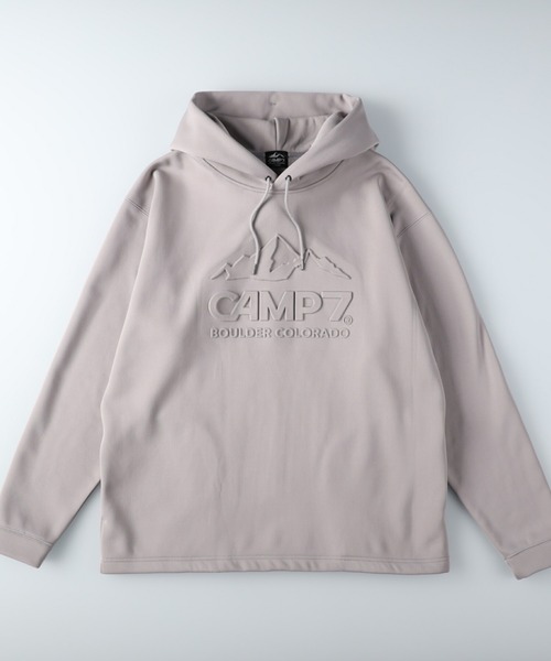 CAMP7（キャンプセブン）の「【CAMP7】エンボスロゴパーカー（パーカー・メンズ・ブラック/ベージュ/パープル/グレー/オフホワイト/ケリー・S/M/L/XL）」の11枚目の写真