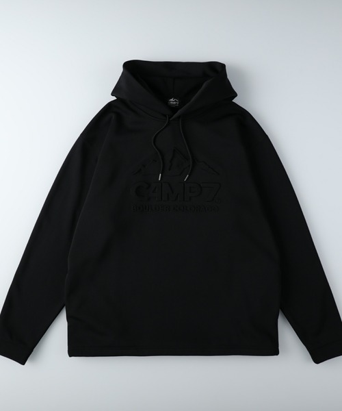 CAMP7（キャンプセブン）の「【CAMP7】エンボスロゴパーカー（パーカー・メンズ・ブラック/ベージュ/パープル/グレー/オフホワイト/ケリー・S/M/L/XL）」の10枚目の写真