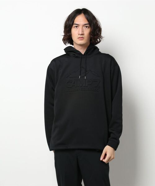 CAMP7（キャンプセブン）の「【CAMP7】エンボスロゴパーカー（パーカー・メンズ・ブラック/ベージュ/パープル/グレー/オフホワイト/ケリー・S/M/L/XL）」の22枚目の写真