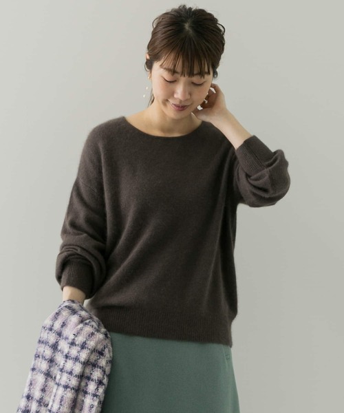 URBAN RESEARCH Sonny Label（アーバンリサーチサニーレーベル）の「2WAYラクーンニットプルオーバー（ニット/セーター・レディース・ピンク/チャコールグレー/オフホワイト・FREE）」の9枚目の写真