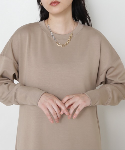 NATURAL BEAUTY BASIC（ナチュラルビューティーベーシック）の「ダンボールワンピース（ワンピース・レディース・ベージュ/ネイビー・MEDIUM）」の21枚目の写真