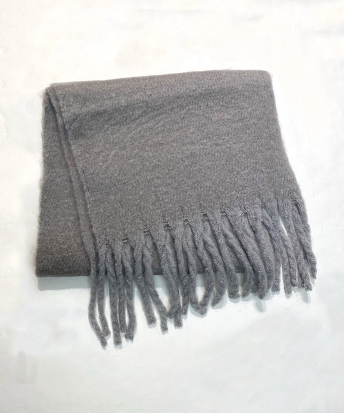 ROYAL PARTY（ロイヤルパーティー）の「ブークレマフラー（マフラー・レディース・パープル/グレー/オフホワイト・FREE）」の4枚目の写真