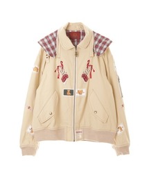 Karl Helmut/カールヘルム コート 中綿 ヴィンテージ 古着 KARL HELMUT(カールヘルム)の「ハイランドダンス刺繍入り