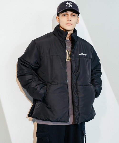 Mark Gonzales（マーク・ゴンザレス）の「Mark Gonzales マークゴンザレス 別注 オーバーサイズ 防風中綿ハイネック ボリュームスリーブエコダウンジャケット（ダウンジャケット/コート・メンズ・ホワイト/ブラック/カーキ/グレイッシュベージュ・M/L）」の15枚目の写真