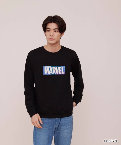 MARVEL(マーベル)の「【OUTDOOR PRODUCTS】【MARVEL/マーベル】 スパイダーマン ヴェノム 裏毛スウェット トレーナー(スウェット・メンズ・スミクロ/ブルー/オフホワイト/ブラック・X-LARGE/LARGE/MEDIUM)」の9枚目の写真