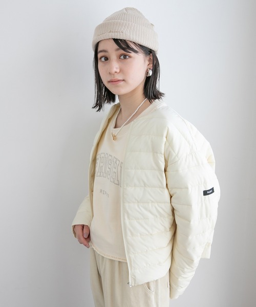 repipi armario（レピピ アルマリオ）の「ナカワタライトジャケット（その他アウター・キッズ・ホワイト/オレンジ/ブラック/ライトパープル・LARGE/MEDIUM）」の11枚目の写真