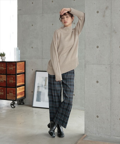 DONOBAN(ドノバン)の「プリーツチェックパンツ(その他パンツ・レディース・ブラック/ブラウン/ブルー・F)」の10枚目の写真