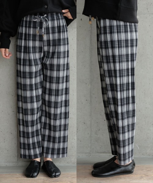 DONOBAN(ドノバン)の「プリーツチェックパンツ(その他パンツ・レディース・ブラック/ブラウン/ブルー・F)」の13枚目の写真