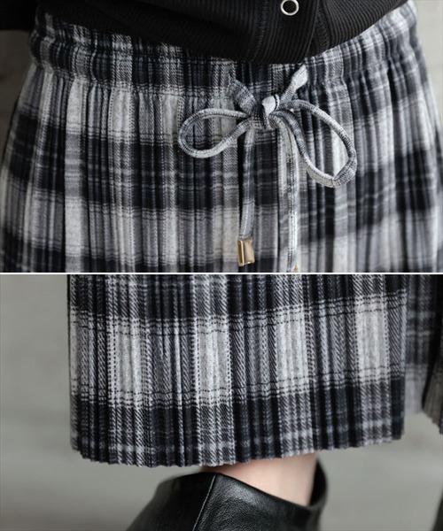 DONOBAN(ドノバン)の「プリーツチェックパンツ(その他パンツ・レディース・ブラック/ブラウン/ブルー・F)」の15枚目の写真