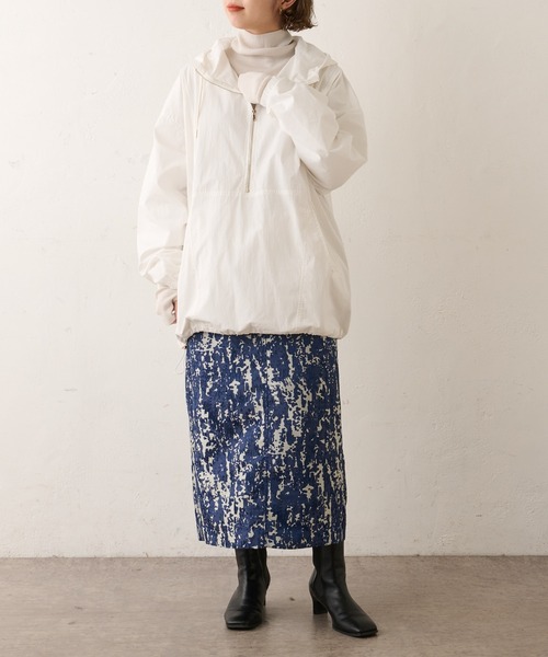 Omekashi（オメカシ）の「ジャガードイージースカート（スカート・レディース・グリーン/ネイビー・FREE）」の22枚目の写真