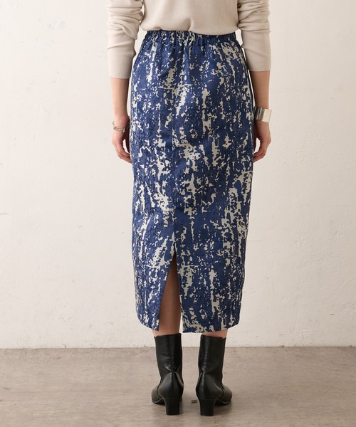 Omekashi（オメカシ）の「ジャガードイージースカート（スカート・レディース・グリーン/ネイビー・FREE）」の6枚目の写真