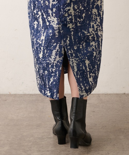 Omekashi（オメカシ）の「ジャガードイージースカート（スカート・レディース・グリーン/ネイビー・FREE）」の20枚目の写真