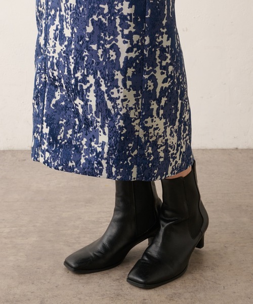 Omekashi（オメカシ）の「ジャガードイージースカート（スカート・レディース・グリーン/ネイビー・FREE）」の10枚目の写真