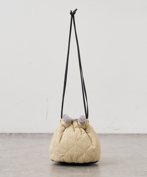 PUAL CE CIN（ピュアルセシン）の「ダブルフェイスポーチＢＡＧ（ショルダーバッグ・レディース・カーキ/アイボリー・FREE）」の8枚目の写真