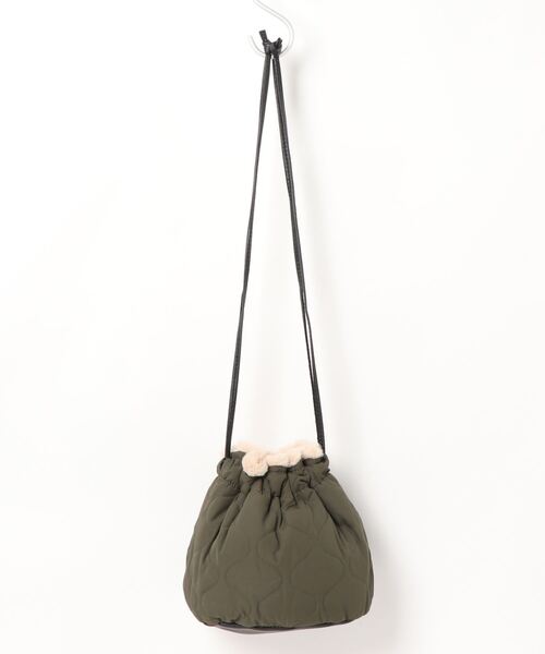 PUAL CE CIN（ピュアルセシン）の「ダブルフェイスポーチＢＡＧ（ショルダーバッグ・レディース・カーキ/アイボリー・FREE）」の7枚目の写真