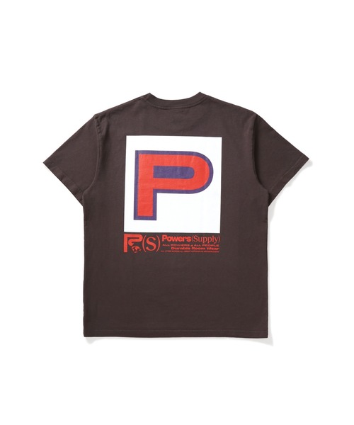 POWERS(パワーズ)の「POWERS BLOCK P SS TEE パワーズ UNION ユニオン Tシャツ(Tシャツ/カットソー・メンズ・ホワイト/ブラック/チョコ・SMALL/MEDIUM/LARGE/X-LARGE)」の4枚目の写真