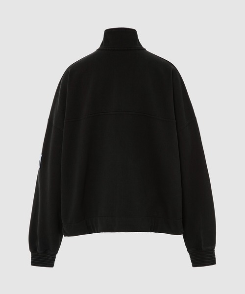 WE11DONE(ウェルダン)の「BLACK LOGO WAPPEN BUTTON SWEATSHIR(スウェット・メンズ・ブラック・S/M)」の4枚目の写真