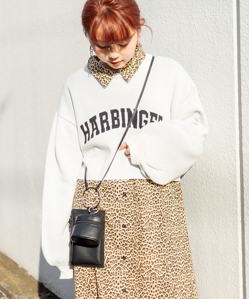 RASVOA（ラスボア）の「マルチイヤホンポーチ付スマフォショルダー（ショルダーバッグ・レディース・ブラック/シルバー・FREE）」の6枚目の写真