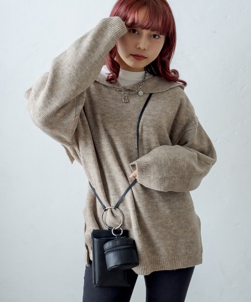 RASVOA（ラスボア）の「マルチイヤホンポーチ付スマフォショルダー（ショルダーバッグ・レディース・ブラック/シルバー・FREE）」の5枚目の写真