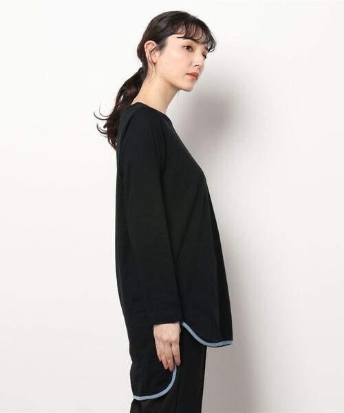 チチカカ（チチカカ）の「ロゴパッチロングＴシャツ（Tシャツ/カットソー・レディース・ホワイト/ブラック/カーキ・FREE）」の21枚目の写真