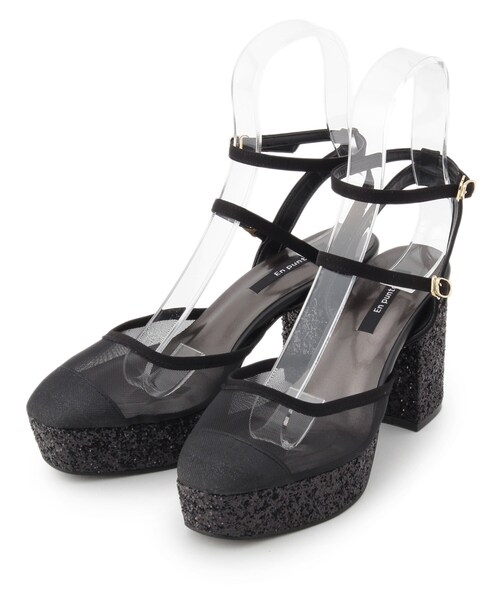 En Punto（エンプント）の「◆【残りわずか】シースループラットフォームリボンパンプス（パンプス・レディース・ブラック系2/アイボリー系2/ネイビー系6・LL/S/M/L）」の10枚目の写真