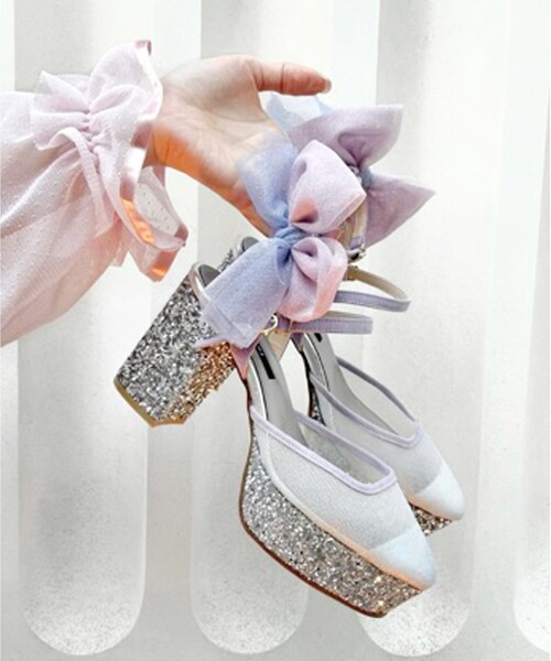 En Punto（エンプント）の「◆【残りわずか】シースループラットフォームリボンパンプス（パンプス・レディース・ブラック系2/アイボリー系2/ネイビー系6・LL/S/M/L）」の20枚目の写真