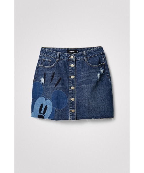 Desigual（デシグアル）の「ミッキーマウス パッチワークミニスカート（スカート・レディース・ブルー・42/36/40/34/38）」の7枚目の写真