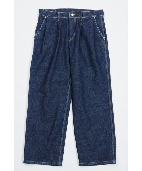 AlexanderLeeChang(アレキサンダーリーチャン)の「AlexanderLeeChang/アレキサンダーリーチャン CARPENTER DNM ツータック ワンウォッシュ(デニムパンツ・メンズ・インディゴブルー・0/1/2/3/4)」の11枚目の写真