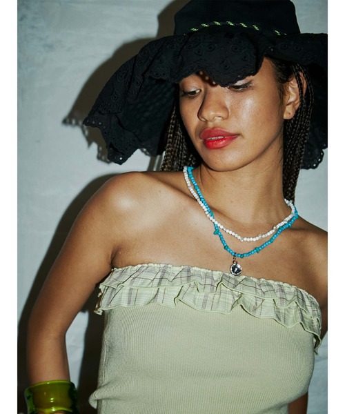 PAMEO POSE（パメオポーズ）の「Perfect Bare Top（チューブトップ・レディース・ピンク/グリーン/ブラック・FREE）」の5枚目の写真