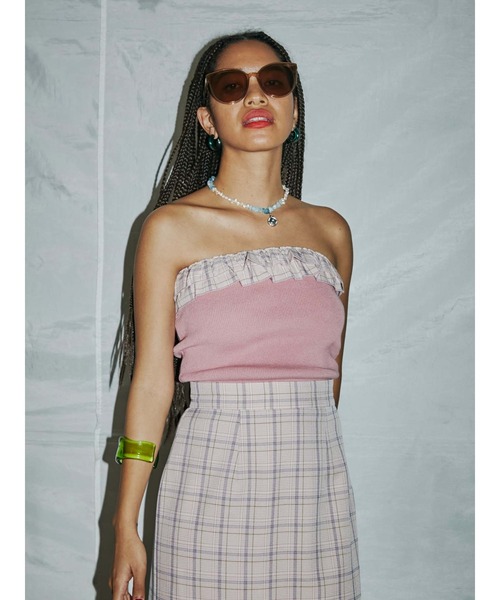 PAMEO POSE（パメオポーズ）の「Perfect Bare Top（チューブトップ・レディース・ピンク/グリーン/ブラック・FREE）」の11枚目の写真