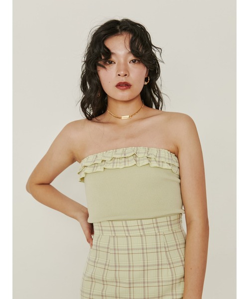 PAMEO POSE（パメオポーズ）の「Perfect Bare Top（チューブトップ・レディース・ピンク/グリーン/ブラック・FREE）」の20枚目の写真