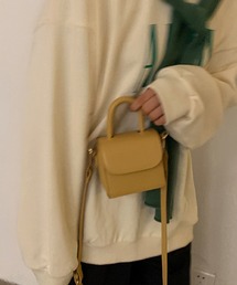 フェイクレザー ミニショルダーバッグ (LV)