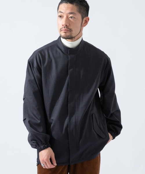 URBAN RESEARCH ROSSO MEN（アーバンリサーチロッソメン）の「ハイブリッドボンディングスタンドブルゾン『セットアップ対応』（ブルゾン・メンズ・ブラック/ネイビー・MEDIUM/LARGE）」の10枚目の写真