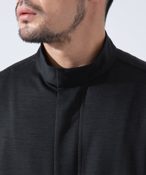 URBAN RESEARCH ROSSO MEN（アーバンリサーチロッソメン）の「ハイブリッドボンディングスタンドブルゾン『セットアップ対応』（ブルゾン・メンズ・ブラック/ネイビー・MEDIUM/LARGE）」の9枚目の写真