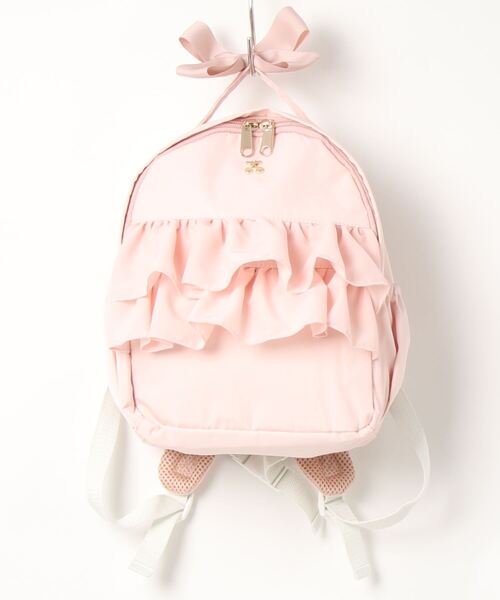 petit main（プティマイン）の「シフォンフリルリュック（バックパック/リュック・キッズ・グレー/サックスブルー/ライトピンク・M/S）」の9枚目の写真