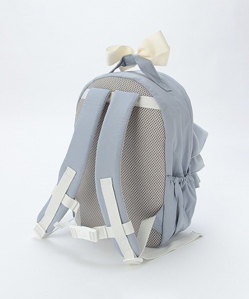petit main（プティマイン）の「シフォンフリルリュック（バックパック/リュック・キッズ・グレー/サックスブルー/ライトピンク・M/S）」の12枚目の写真