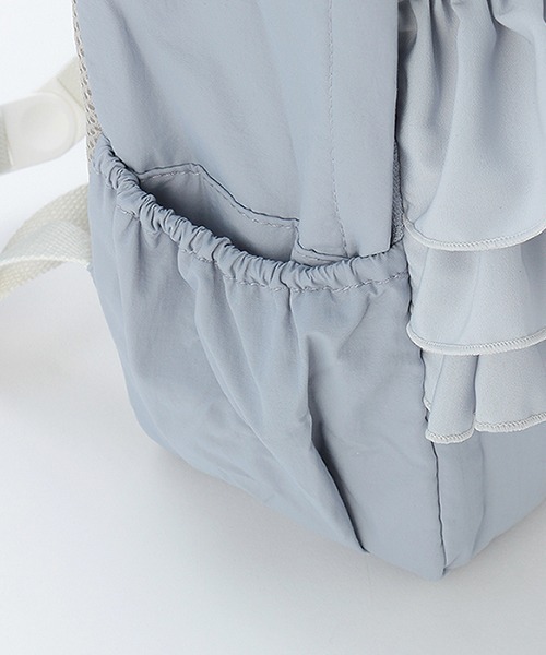 petit main（プティマイン）の「シフォンフリルリュック（バックパック/リュック・キッズ・グレー/サックスブルー/ライトピンク・M/S）」の15枚目の写真